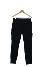 Skinny cargo μαύρο παντελόνι 