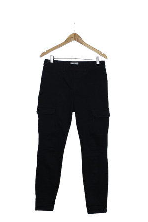 Skinny cargo μαύρο παντελόνι 