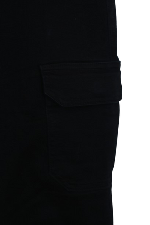 Skinny cargo μαύρο παντελόνι 