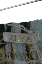 Cropped παντελόνα με εξωτικό print