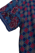 Vintage ethnic φόρεμα με μοτίβα ρόμβων