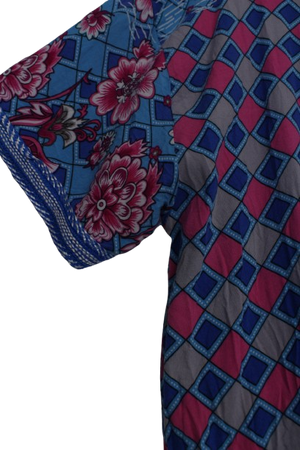 Vintage ethnic φόρεμα με μοτίβα ρόμβων