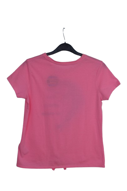Φούξια cropped tshirt με δελφίνι