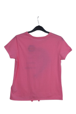 Φούξια cropped tshirt με δελφίνι