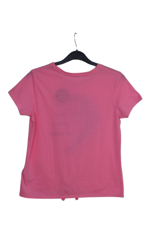 Φούξια cropped tshirt με δελφίνι
