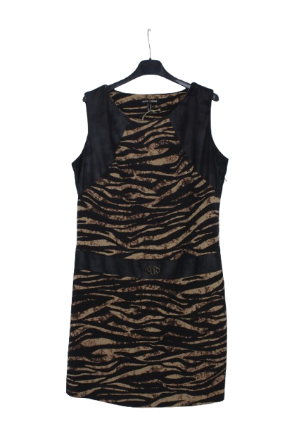 Animal print αμάνικο φόρεμα