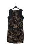 Animal print αμάνικο φόρεμα