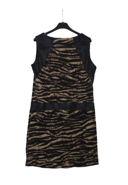 Animal print αμάνικο φόρεμα