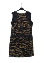 Animal print αμάνικο φόρεμα