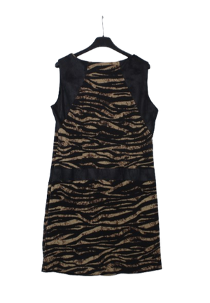 Animal print αμάνικο φόρεμα