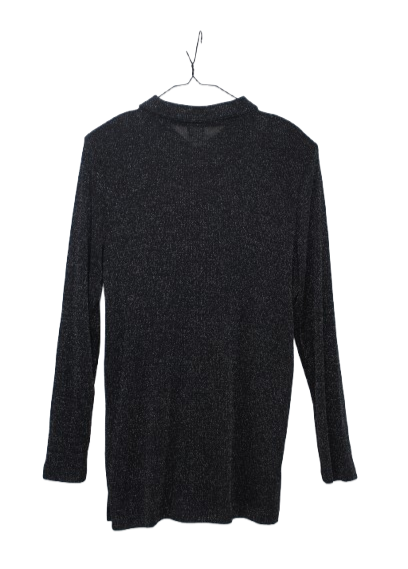 Vintage lurex μαύρο τοπ με κουμπιά