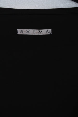 Μαύρο τοπ-ζακέτα με βολάν - S/M