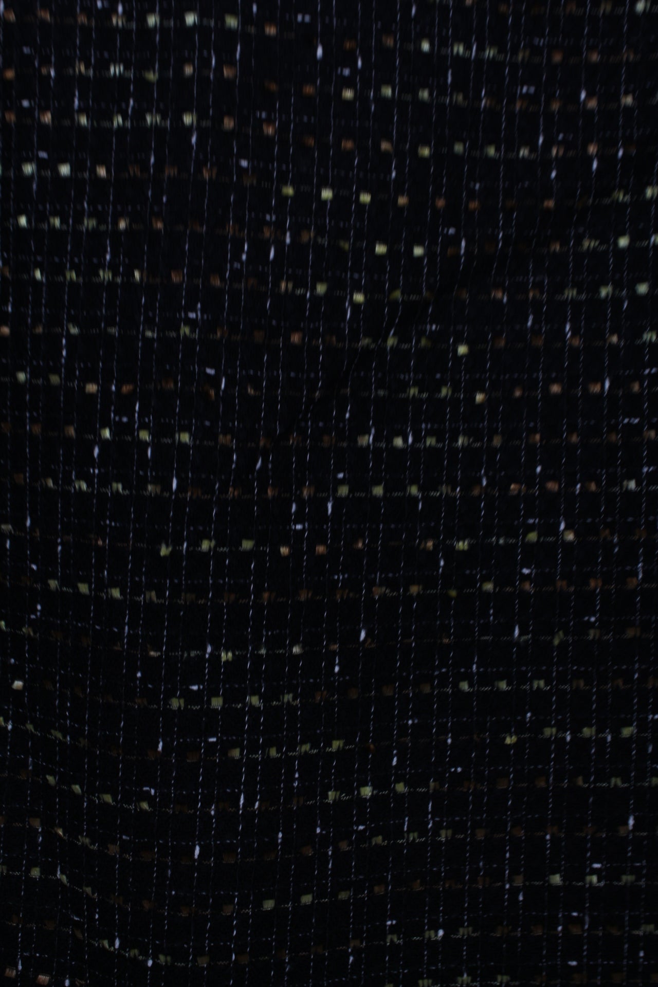 Vintage μαύρη tweed midi φούστα
