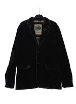 Pepe jeans κοτλέ μαύρο σακάκι 