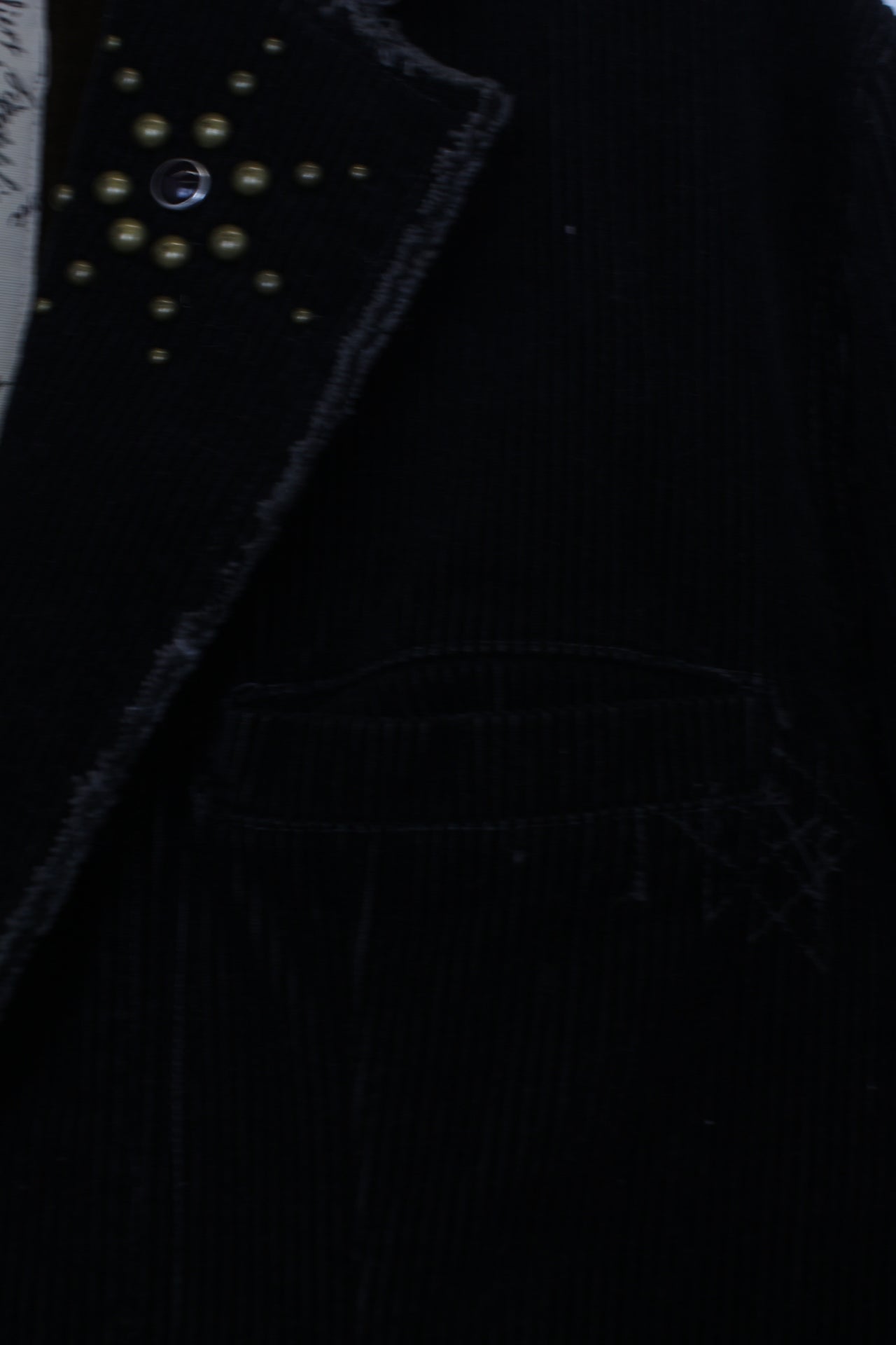 Pepe jeans κοτλέ μαύρο σακάκι 