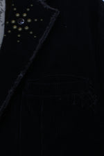 Pepe jeans κοτλέ μαύρο σακάκι 