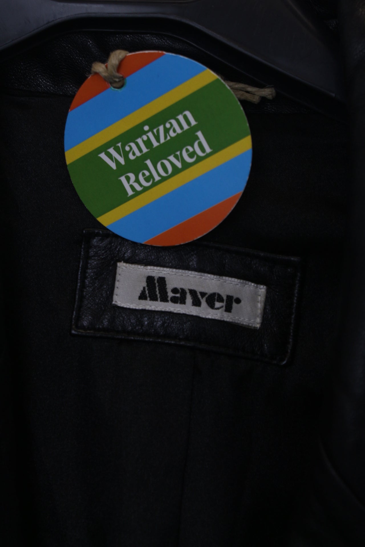 Vintage μαύρο δερμάτινο τζάκετ