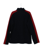 Half zipper δίχρωμη φλις μπλούζα