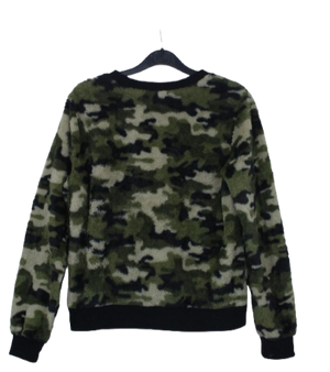 Camo cropped λούτρινο τοπ