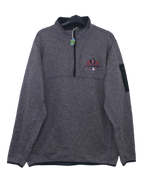 Γκρι φλις half zipper μπλούζα - M/L
