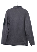 Γκρι φλις half zipper μπλούζα - M/L