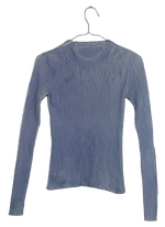 Krizia Jeans ριμπ γαλάζιο τοπ - XS/S
