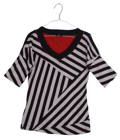 Marc Cain τοπ με διαγώνιες ρίγες - M/L/XL
