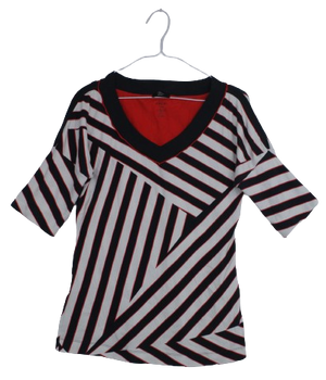 Marc Cain τοπ με διαγώνιες ρίγες - M/L/XL