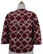 Michael Kors λινό cropped τζάκετ με μοτίβα - M