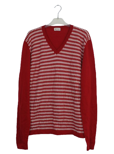 Pringle of Scotland πλεκτή μπλούζα με ρόμβους - L/XL