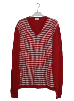 Pringle of Scotland πλεκτή μπλούζα με ρόμβους - L/XL