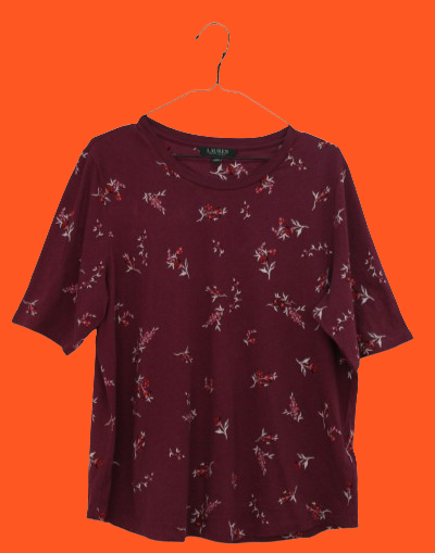 Ralph Lauren μπορντώ tshirt