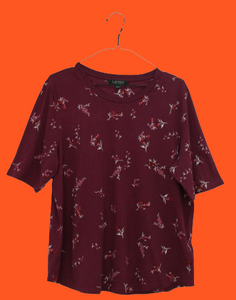 Ralph Lauren μπορντώ tshirt