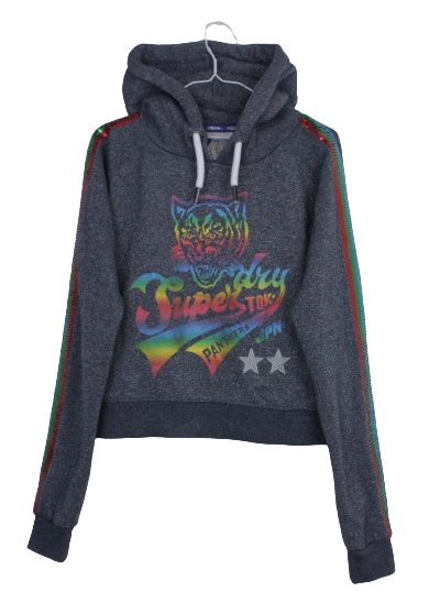 Superdry classic panthers cropped φούτερ hoodie - S/M
