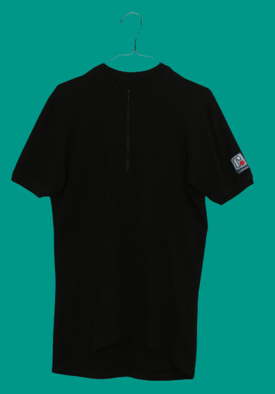 Vintage μαύρο χειμερινό ποδηλατικό tshirt
