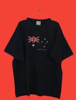Vintage μπλε tshirt με  "AUSTRALIA" αποτύπωμα