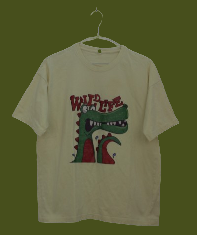Vintage tshirt με κροκόδειλο