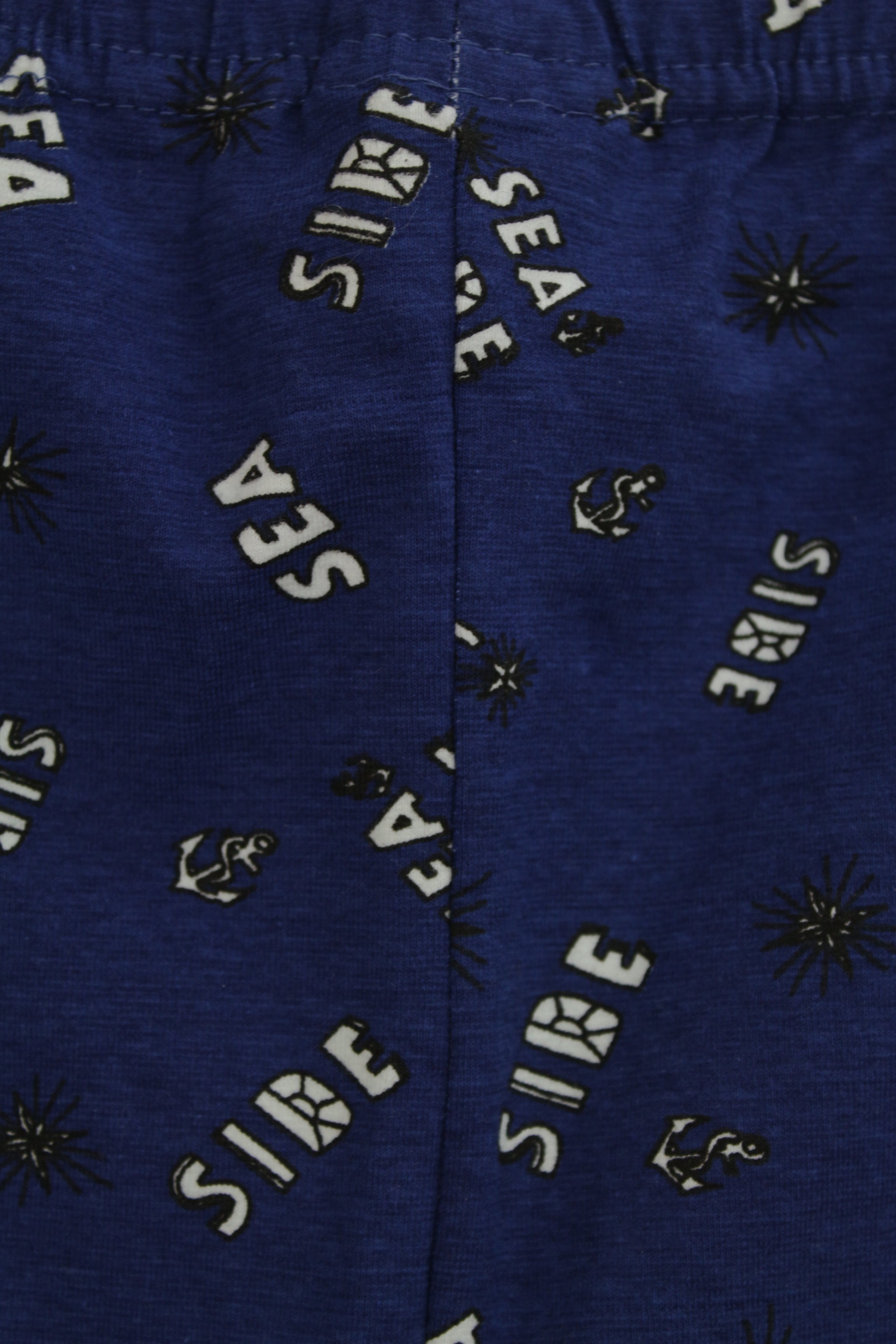 Μπλε ρουά σορτς με  αποτύπωμα - S/M/L