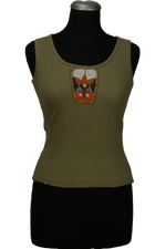 Vintage tank top με κέντημα
