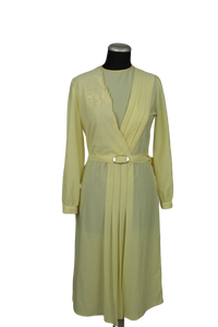 Vintage light κίτρινο φόρεμα - S/M