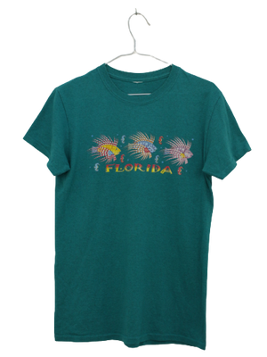 FLORIDA πετρόλ tshirt - S
