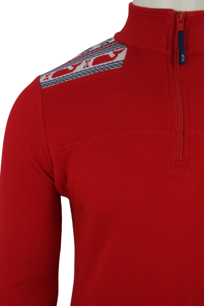 Half zipper φούτερ με χιονονιφάδες