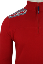 Half zipper φούτερ με χιονονιφάδες