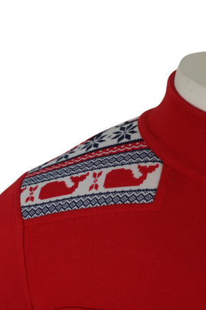 Half zipper φούτερ με χιονονιφάδες