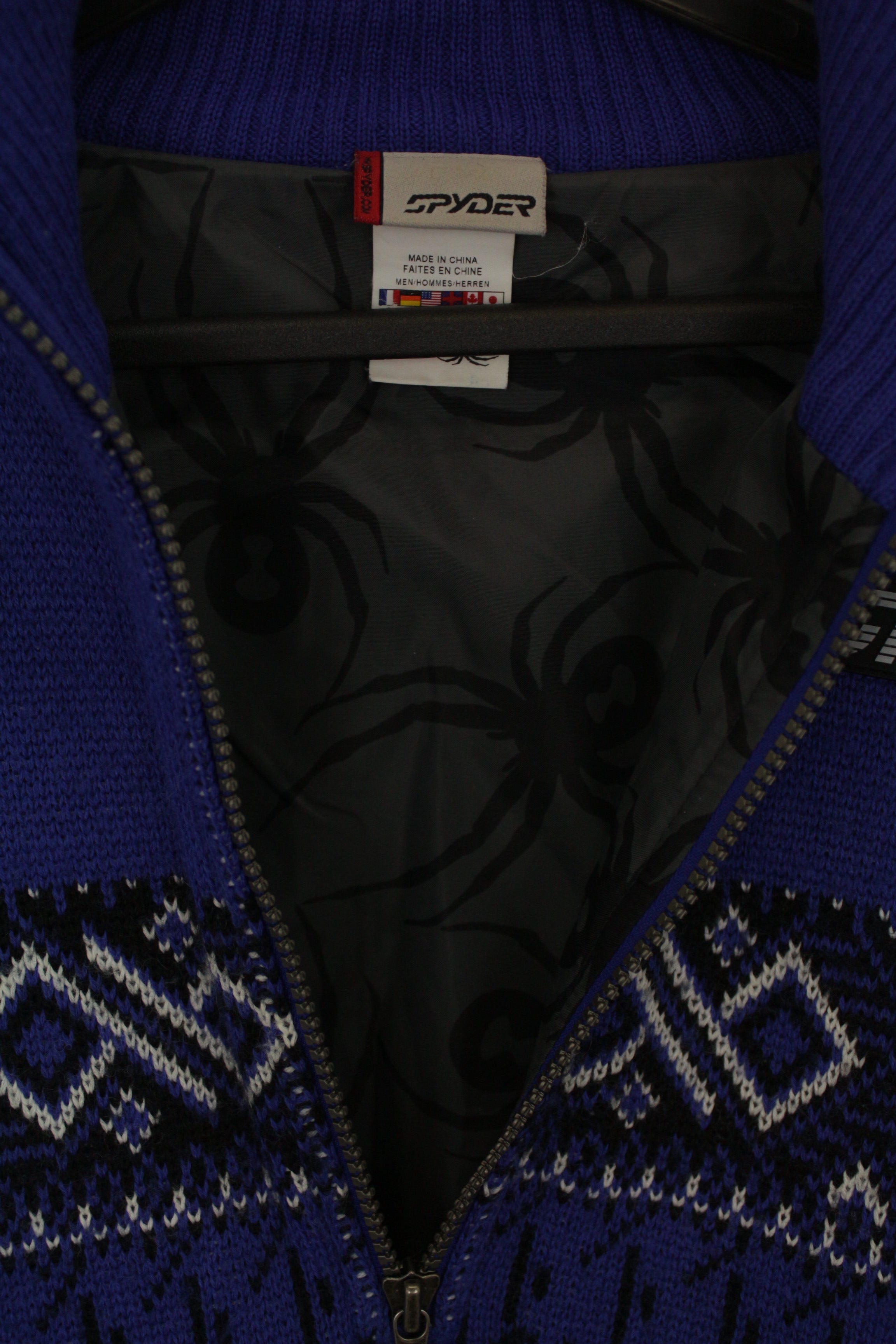 Spyder σκι half zipper μπλούζα