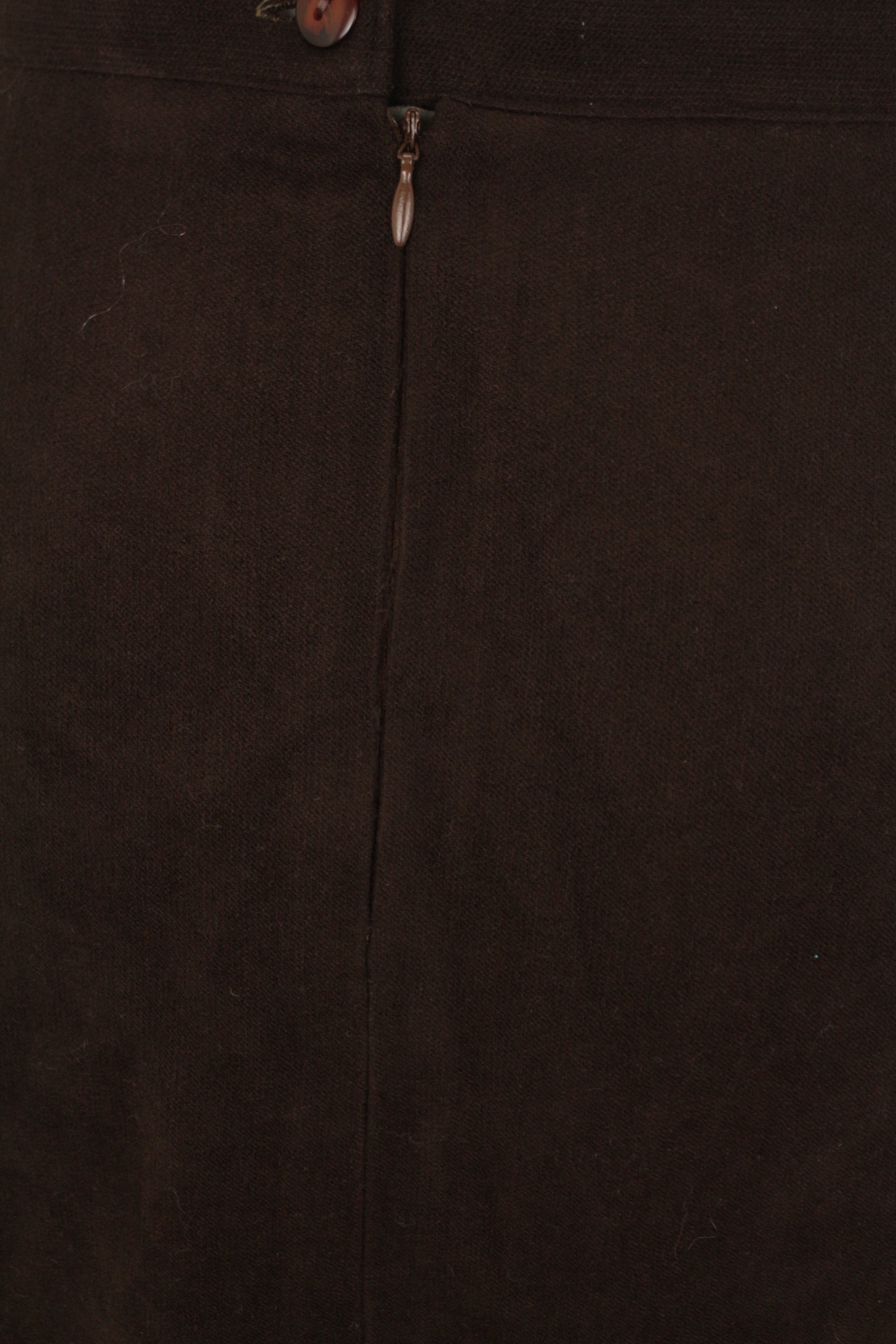 Vintage καφέ pencil φούστα