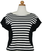Vintage cropped ριγέ τοπ