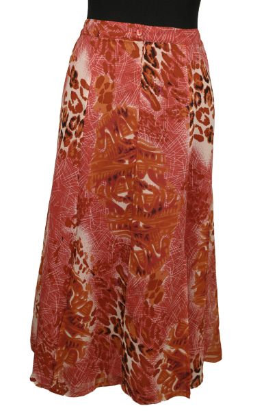 Midi animal print φούστα - L