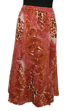 Midi animal print φούστα - L