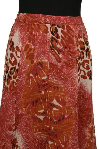 Midi animal print φούστα - L